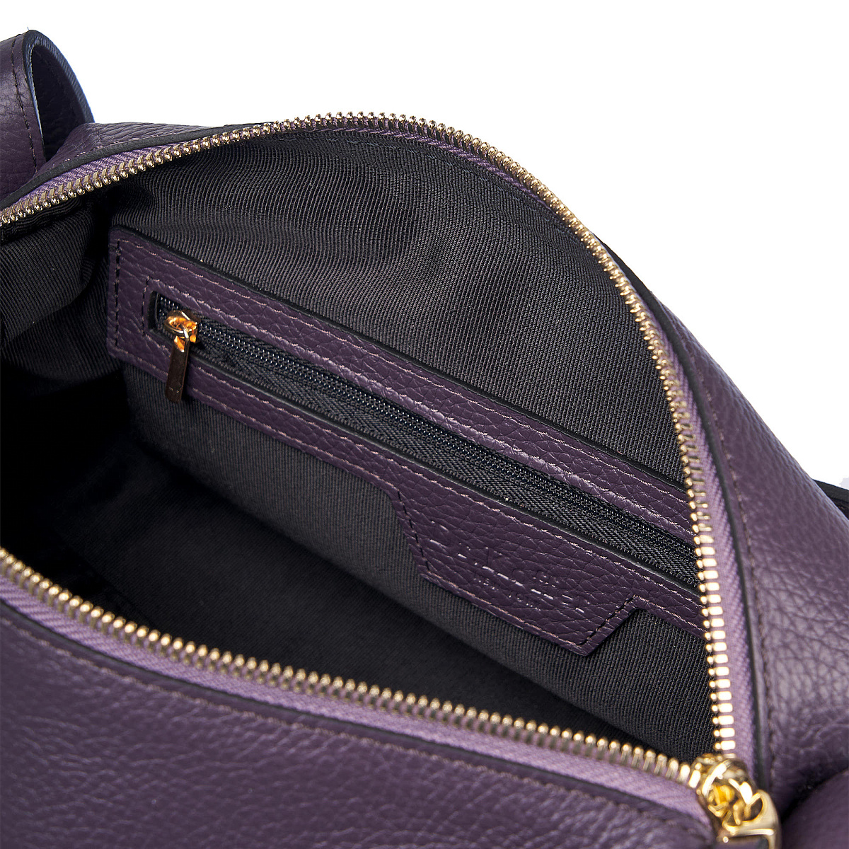 Женская сумка Dr. Koffer из натуральной кожи фиолетовая