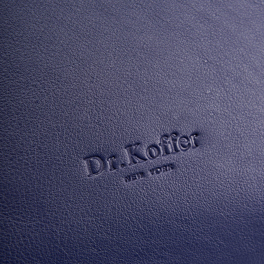 Женская сумка Dr.Koffer из натуральной кожи синяя