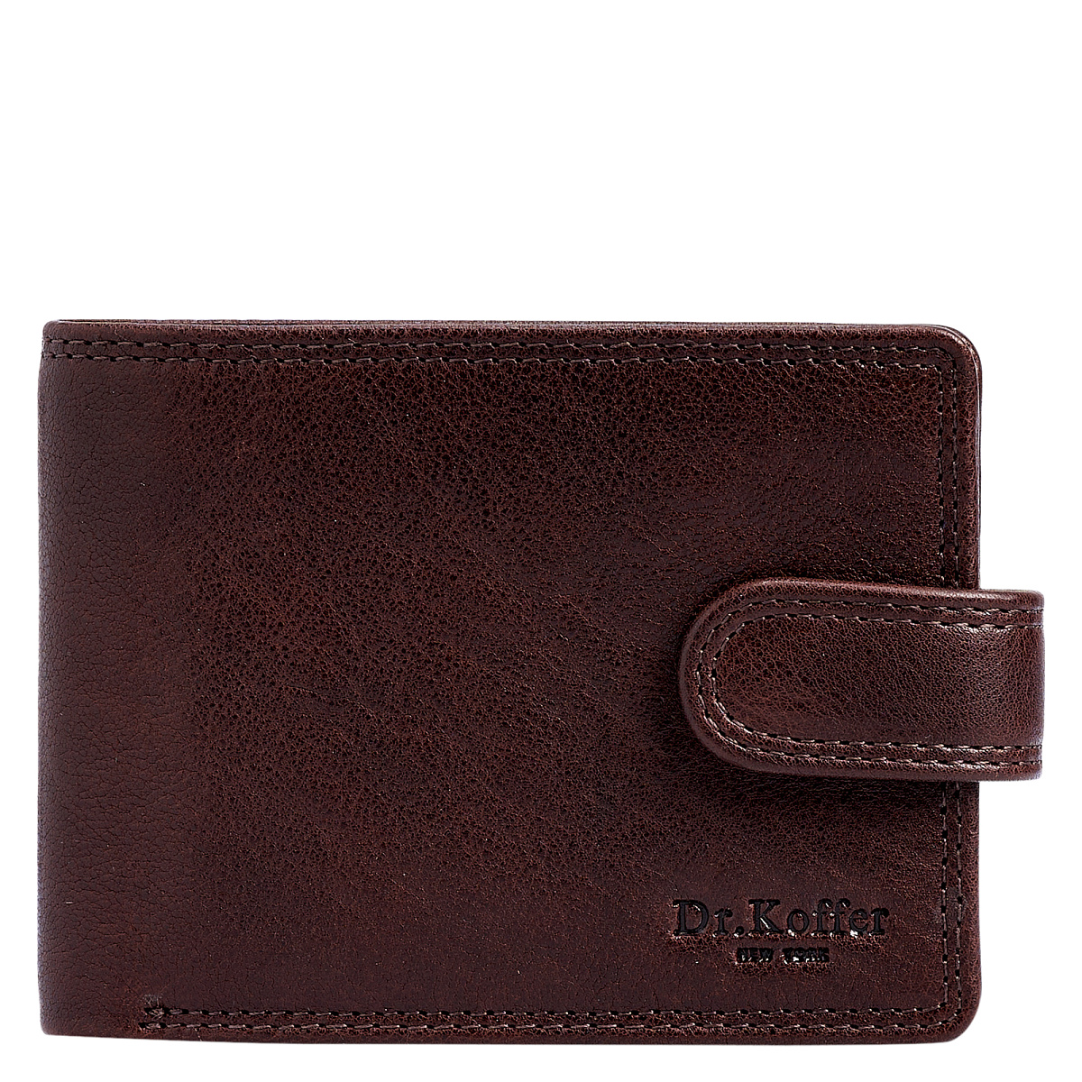 Портмоне Dr.Koffer из натуральной кожи коричневое
