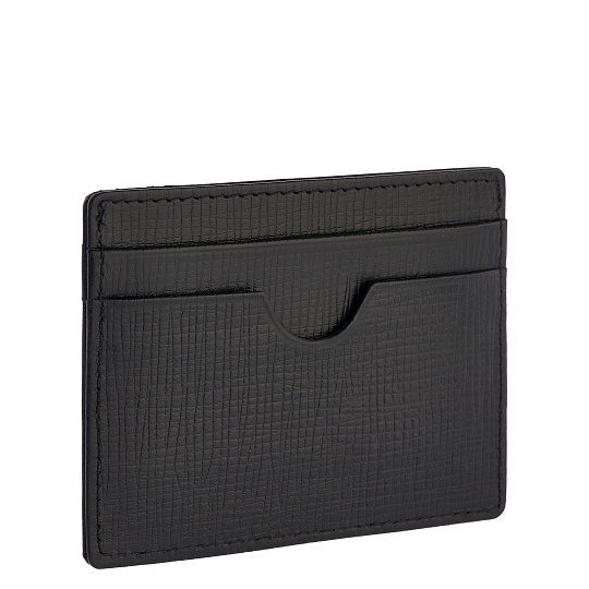 Кредитница Dr.Koffer из натуральной кожи черная