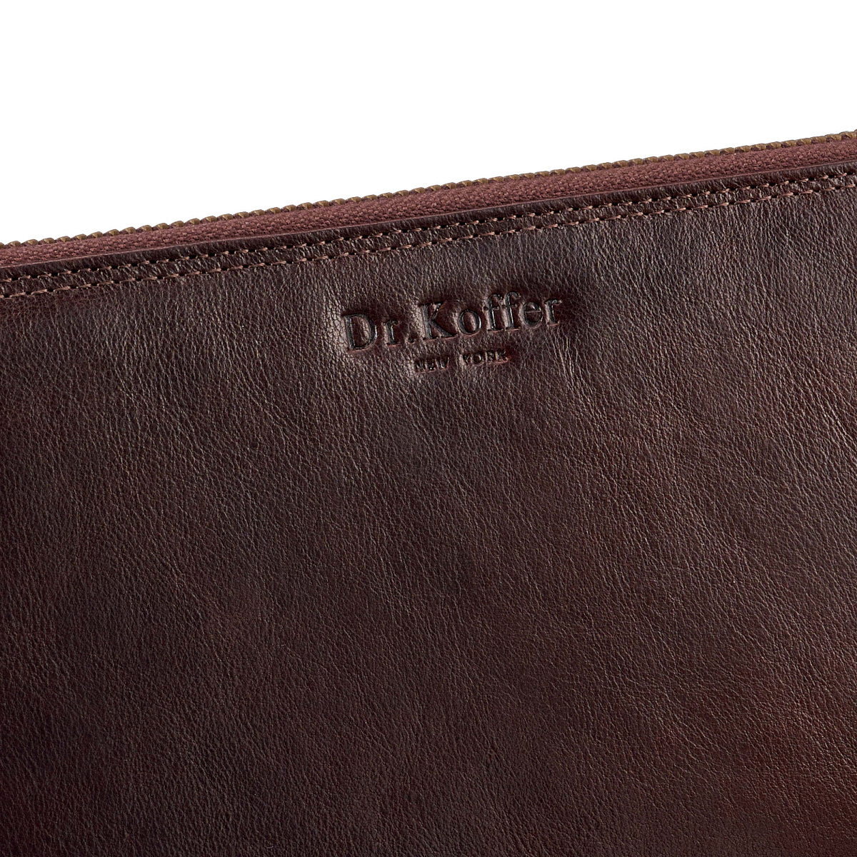 Портмоне Dr.Koffer из натуральной кожи коричневое