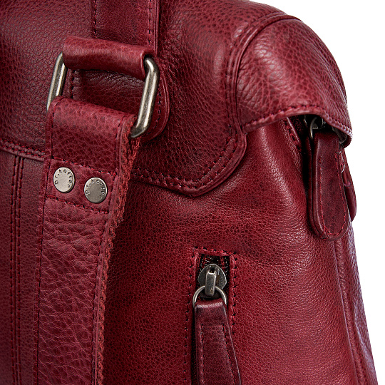 Рюкзак Dr.Koffer из натуральной кожи бордовый