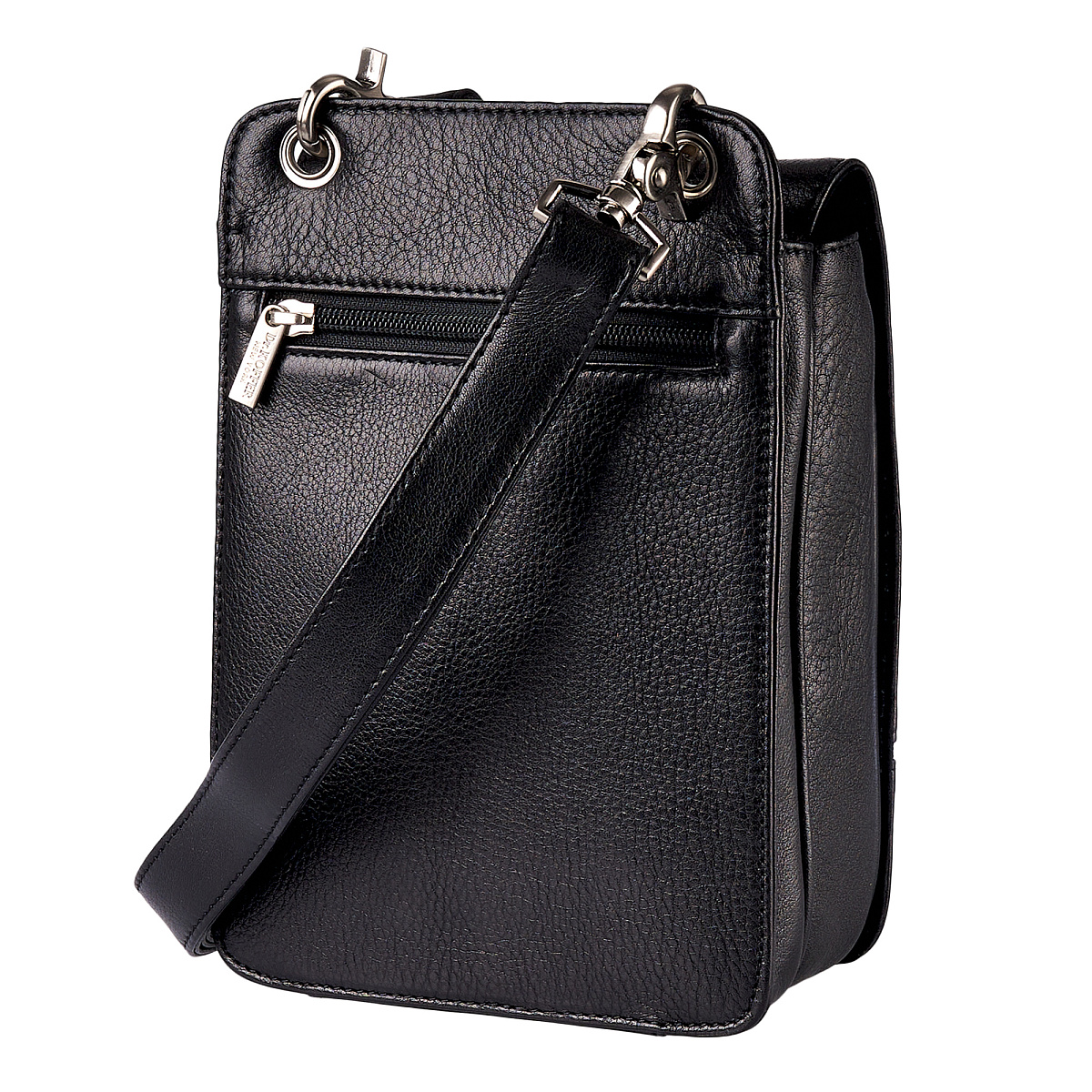 Сумка через плечо Dr.Koffer из натуральной кожи черная