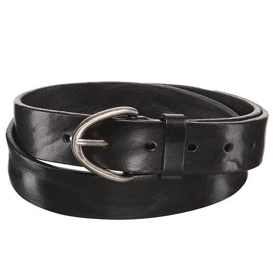 Ремень Dr. Koffer из натуральной кожи черный