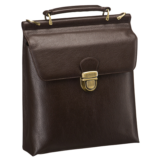 Сумка планшет Dr.Koffer из натуральной кожи коричневый