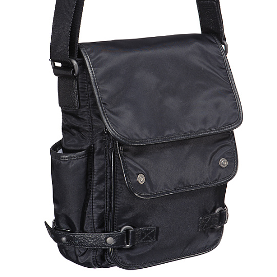 Сумка через плечо Dr.Koffer из натуральной кожи черная