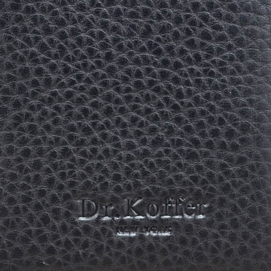 Кредитница Dr.Koffer из натуральной кожи черная