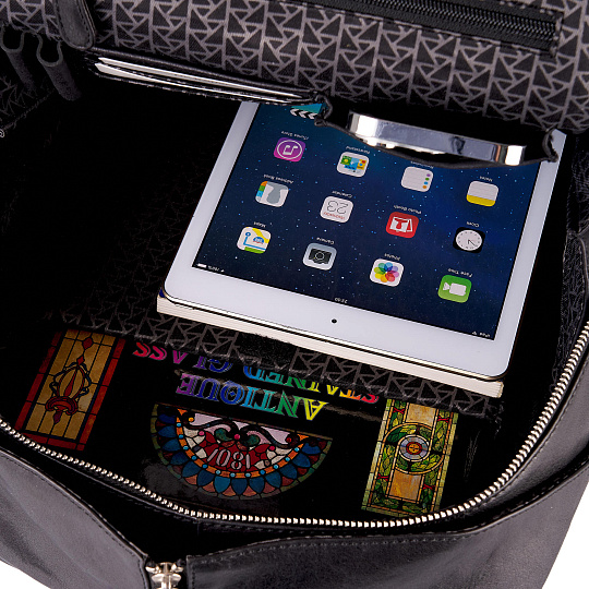 Рюкзак Dr.Koffer из натуральной кожи черный