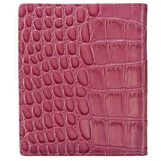 Визитница Dr.Koffer из натуральной кожи розовая