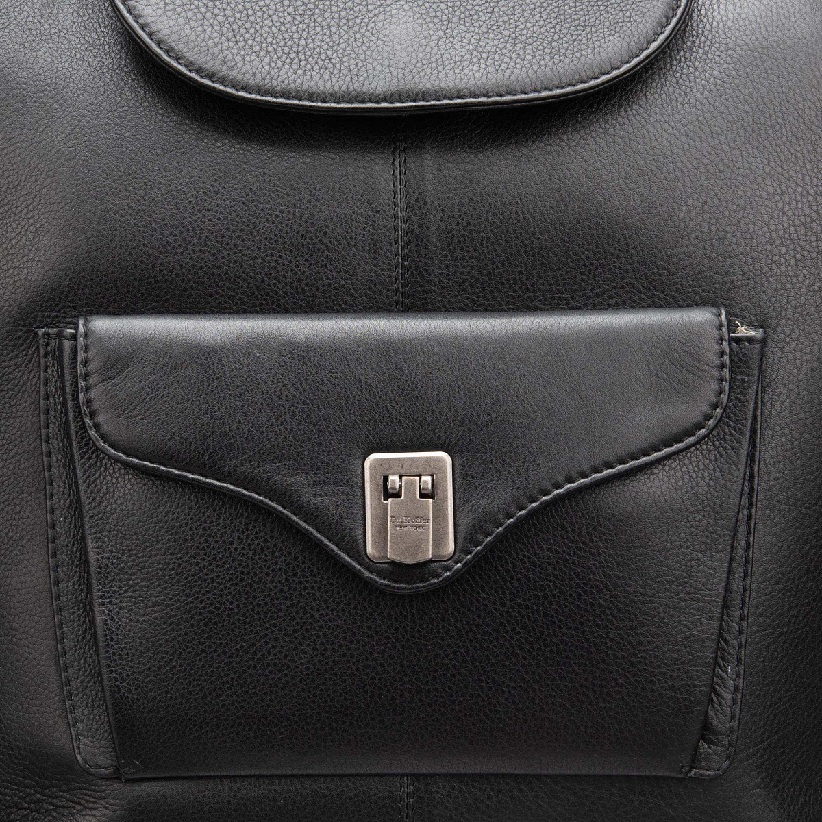 Рюкзак Dr.Koffer из натуральной кожи черный