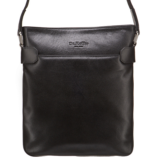 Сумка через плечо Dr.Koffer из натуральной кожи черная