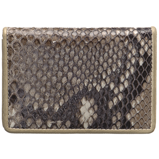 Визитница Dr.Koffer из натуральной кожи белая