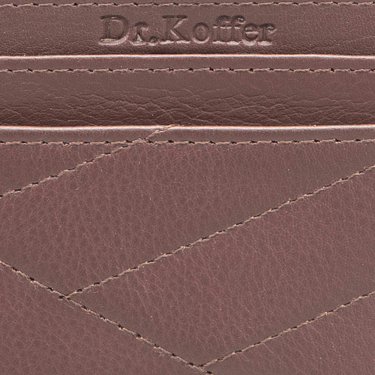 Кредитница Dr.Koffer из натуральной кожи коричневая