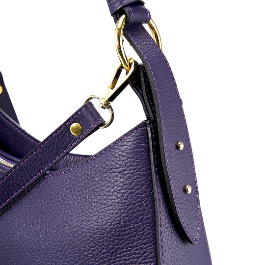 Женская сумка Dr. Koffer из натуральной кожи фиолетовая