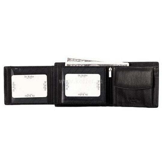 Портмоне Dr.Koffer из натуральной кожи черное