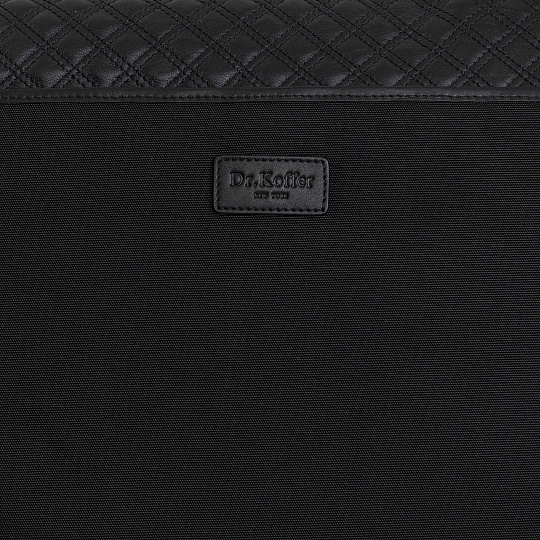 Сумка через плечо Dr.Koffer из натуральной кожи черная