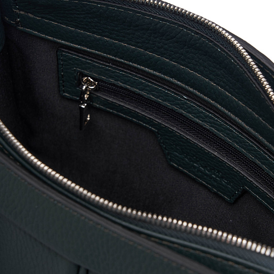 Женская сумка Dr. Koffer из натуральной кожи зеленая