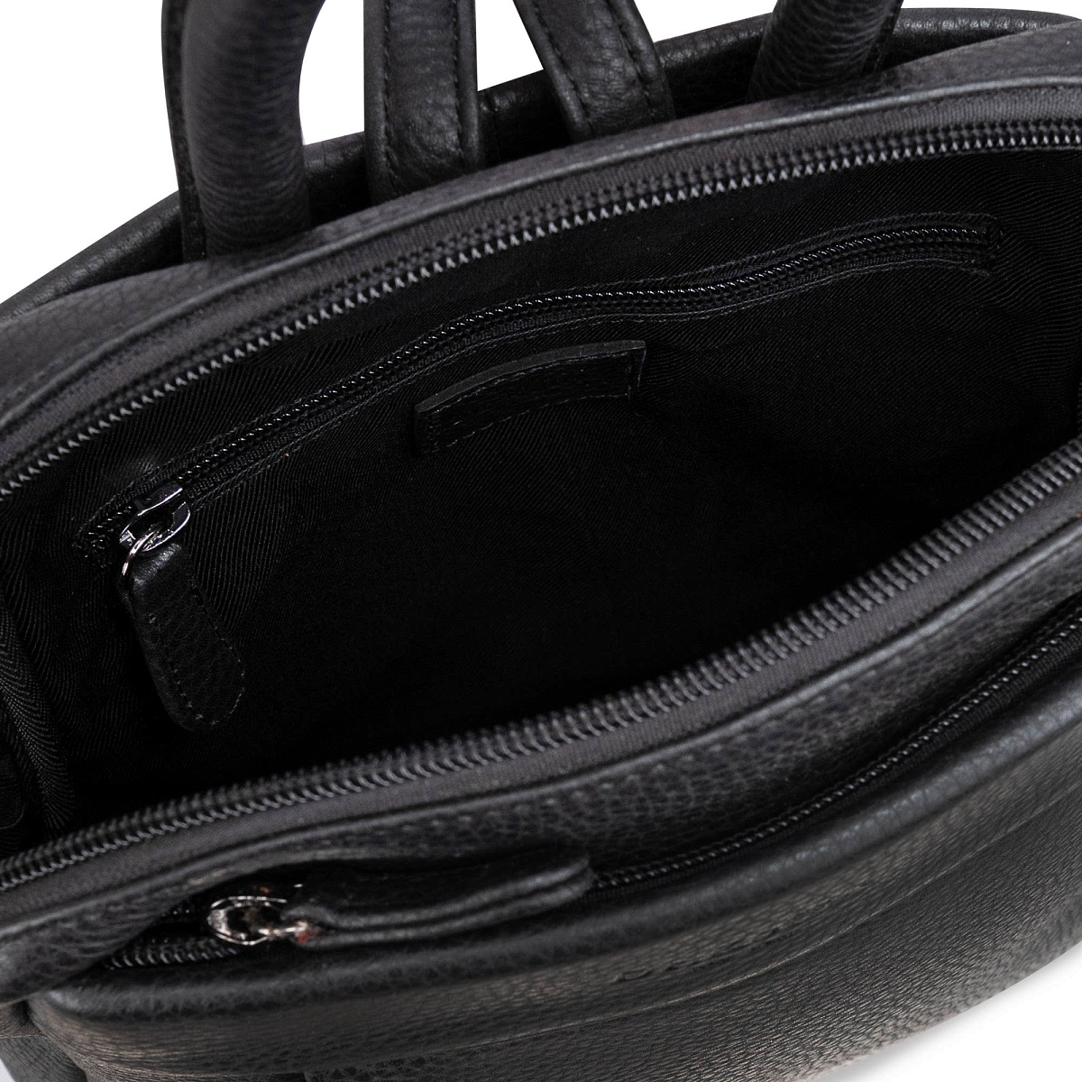 Рюкзак Dr.Koffer из натуральной кожи черный