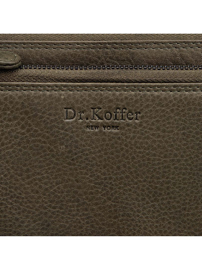 Портмоне Dr.Koffer из натуральной кожи коричневое
