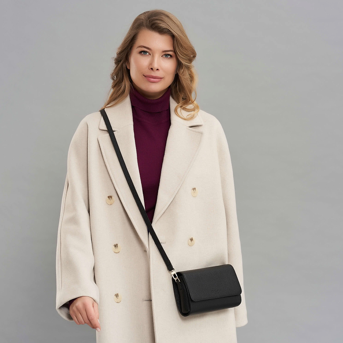 Др.Коффер 7015BR-04 кросс-боди женский