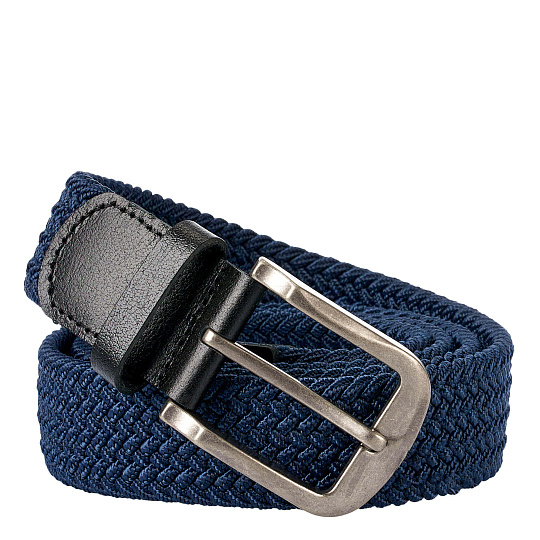 Ремень Dr.Koffer из натуральной кожи и текстиля синий