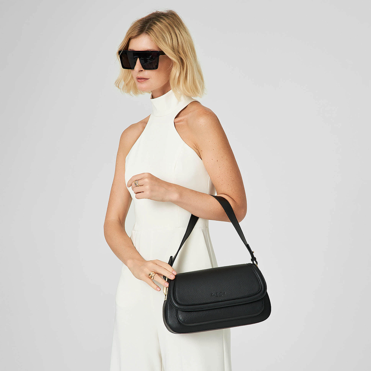 Женская сумка Dr. Koffer из натуральной кожи черная