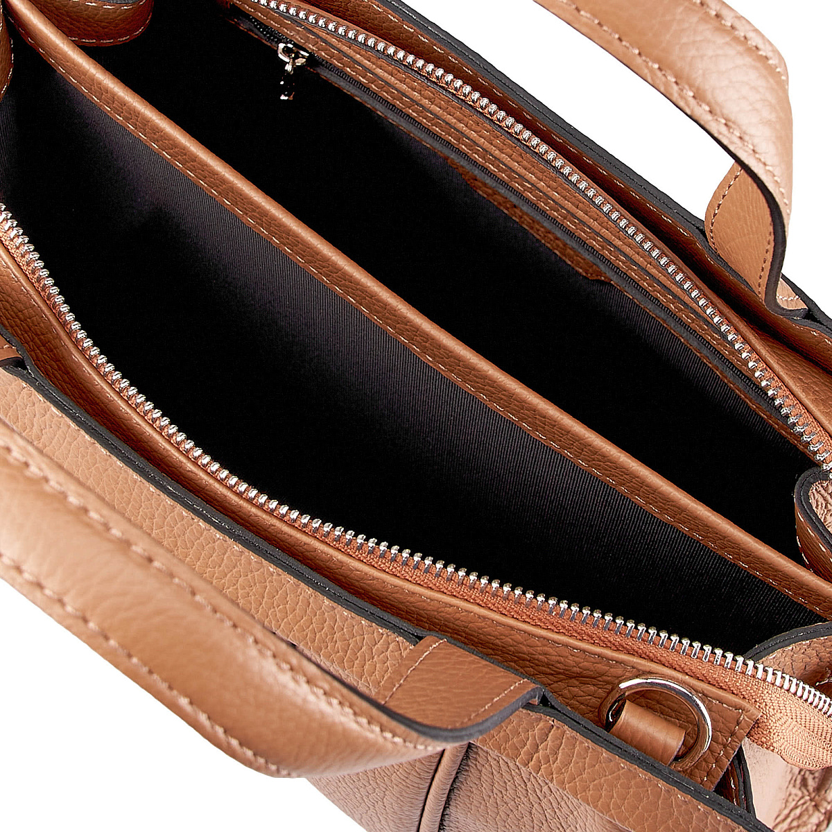 Женская сумка Dr. Koffer из натуральной кожи коричневая