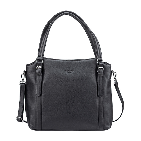 Женская сумка Dr.Koffer из натуральной кожи чёрная