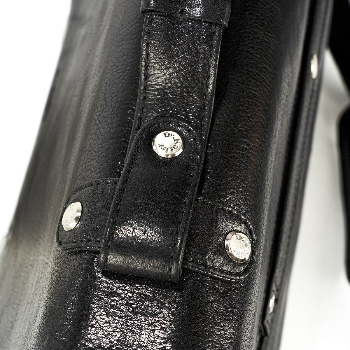 Портфель Dr.Koffer из натуральной кожи черный