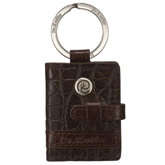 Брелок Dr. Koffer из натуральной кожи коричневый
