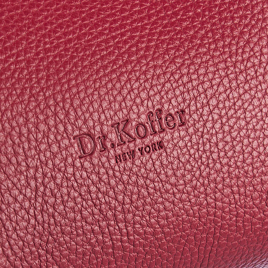 Женская сумка Dr. Koffer из натуральной кожи красная