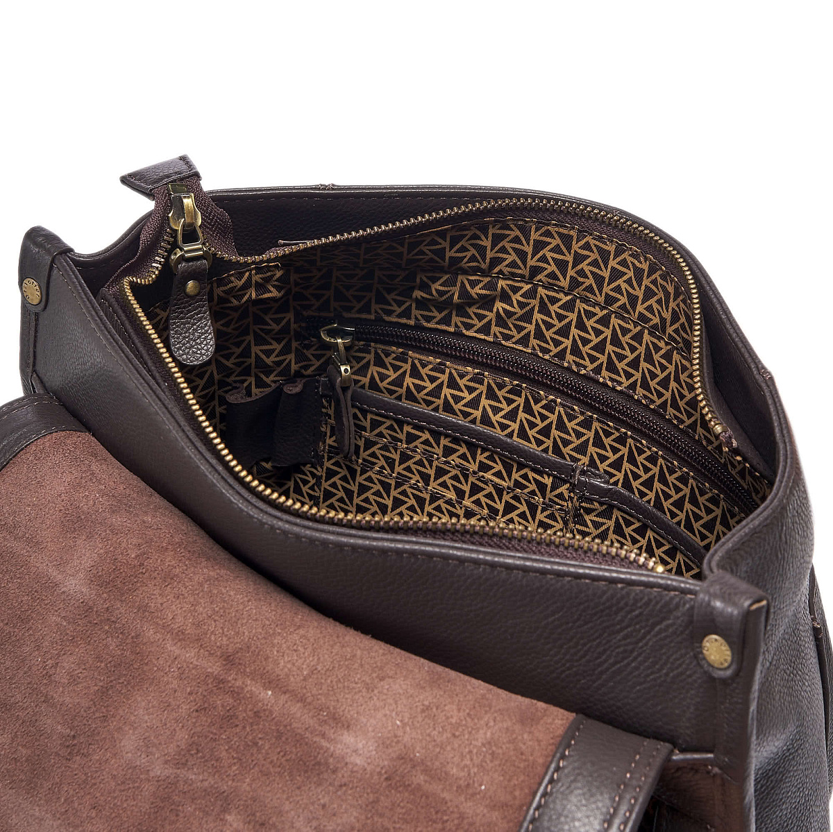 Рюкзак Dr.Koffer из натуральной кожи темно-коричневый