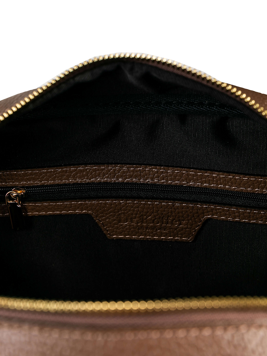 Женская сумка Dr. Koffer из натуральной кожи коричневая