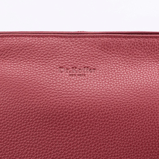 Женская сумка Dr.Koffer из натуральной кожи бордовая