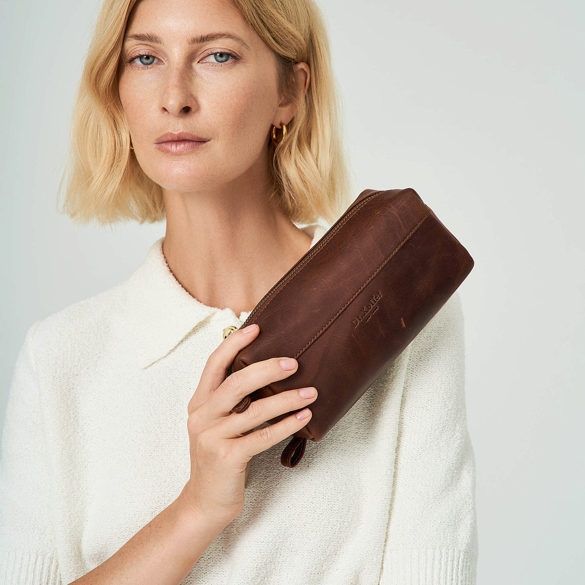 Несессер Dr.Koffer из натуральной кожи коричневый