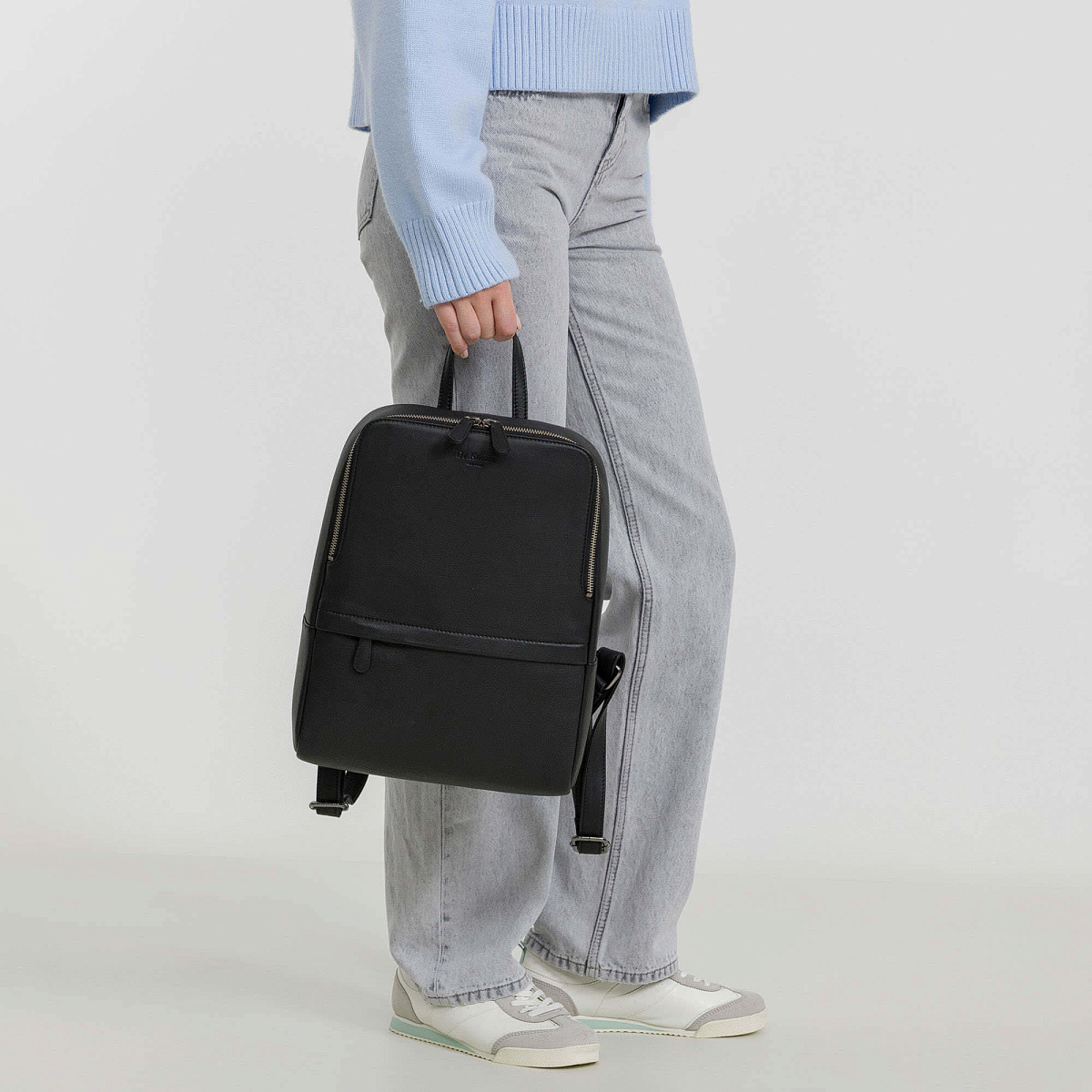 Рюкзак Dr.Koffer из натуральной кожи черный