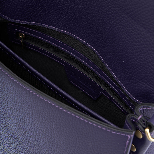 Женская сумка Dr. Koffer из натуральной кожи фиолетовая