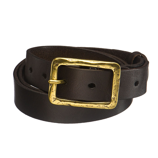 Ремень Dr. Koffer из натуральной кожи коричневый