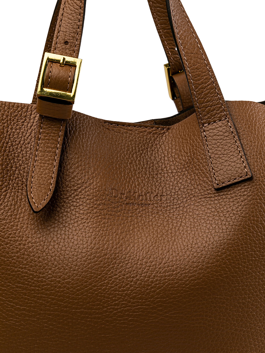 Женская сумка Dr.Koffer из натуральной кожи коричневая