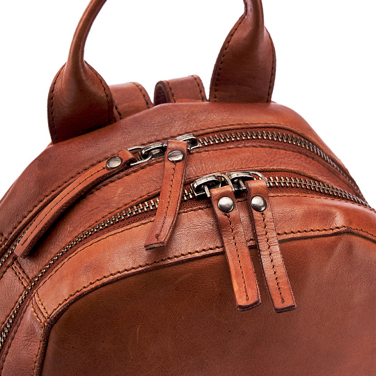 Рюкзак Dr.Koffer из натуральной кожи светло-коричневый