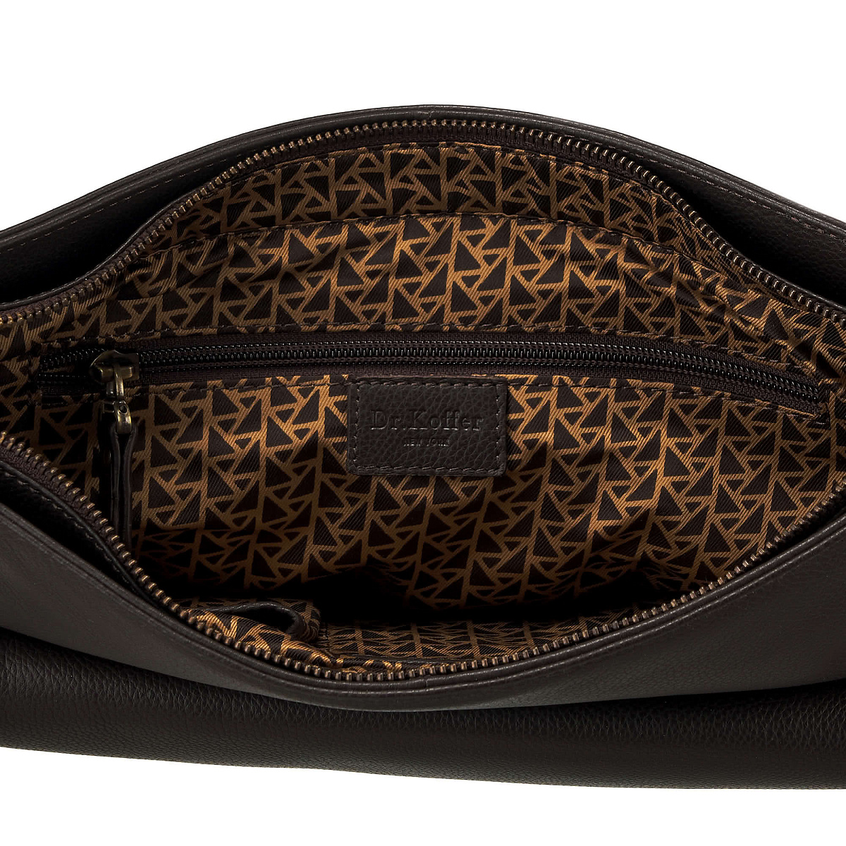 Сумка через плечо Dr.Koffer из натуральной кожи коричневая