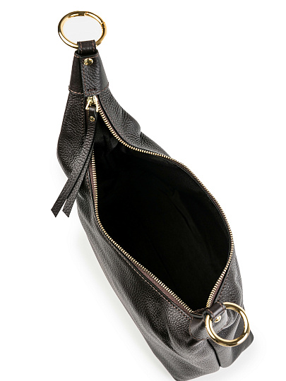 Женская сумка Dr.Koffer из натуральной кожи темно-коричневая