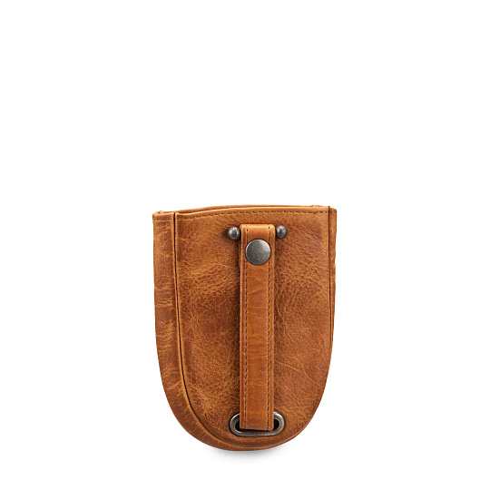 Ключница Dr.Koffer из натуральной кожи светло-коричневая