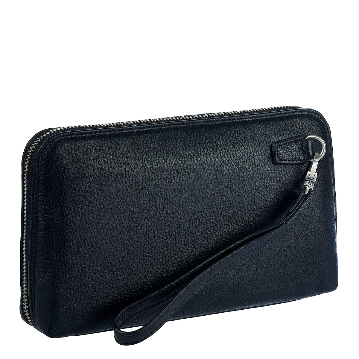 Сумка барсетка из натуральной кожи Dr. Koffer черная