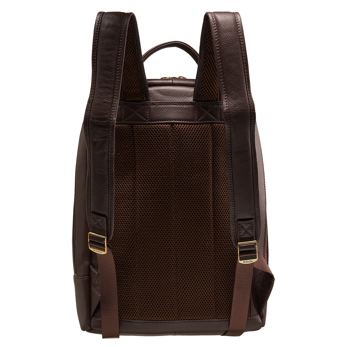 Рюкзак Dr.Koffer из натуральной кожи темно-коричневый