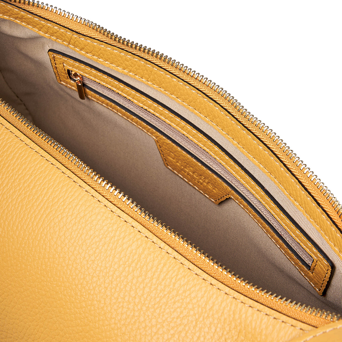 Женская сумка Dr. Koffer из натуральной кожи оранжевая