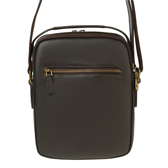 Сумка через плечо Dr.Koffer из натуральной кожи коричневая