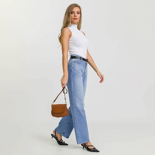 Женская сумка Dr. Koffer из натуральной кожи коричневая