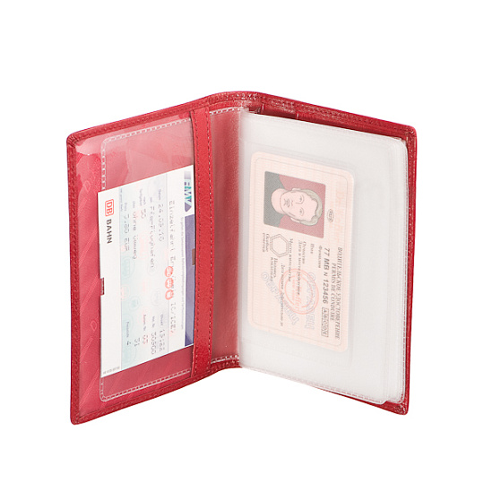 Обложка для паспорта/автодок из натуральной кожи Dr. Koffer