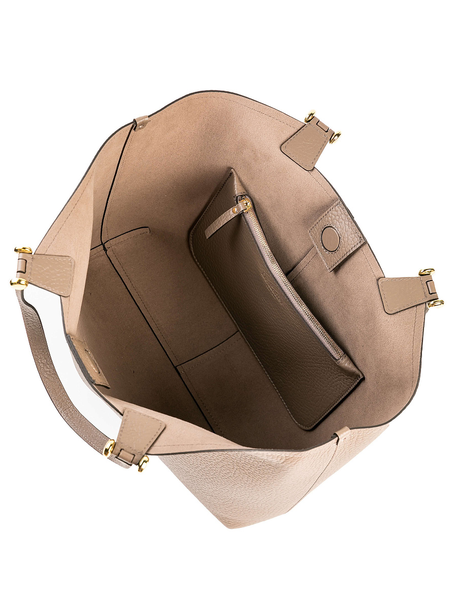 Женская сумка Dr. Koffer из натуральной кожи коричневая